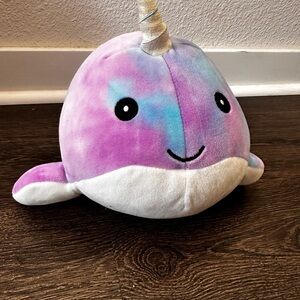 Squishmallow Hallie the Narwhal Tye Dye Plush 11.5" Stuffed Animal Kellytoy